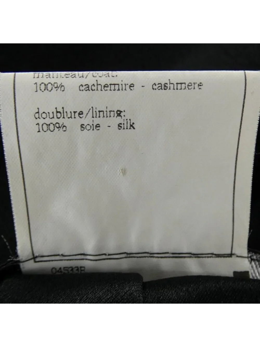 Chanel Vintage Coat Black